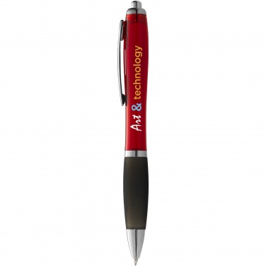 Logotrade advertising product image of: Nash ballpoint pen coloured barrel and black grip