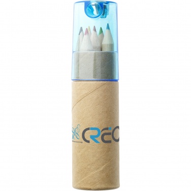 Logo trade promotional gifts image of: Kram 6-piece coloured pencil set