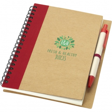 Logo trade advertising product photo of: Priestly recycled notebook with pen