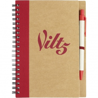 Logo trade promotional merchandise photo of: Priestly recycled notebook with pen