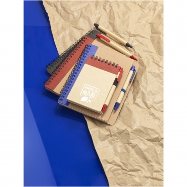 Logotrade corporate gift image of: Zuse A7 recycled jotter notepad with pen