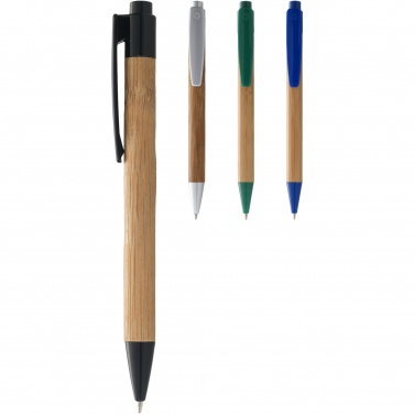 Logo trade advertising products image of: Borneo bamboo ballpoint pen