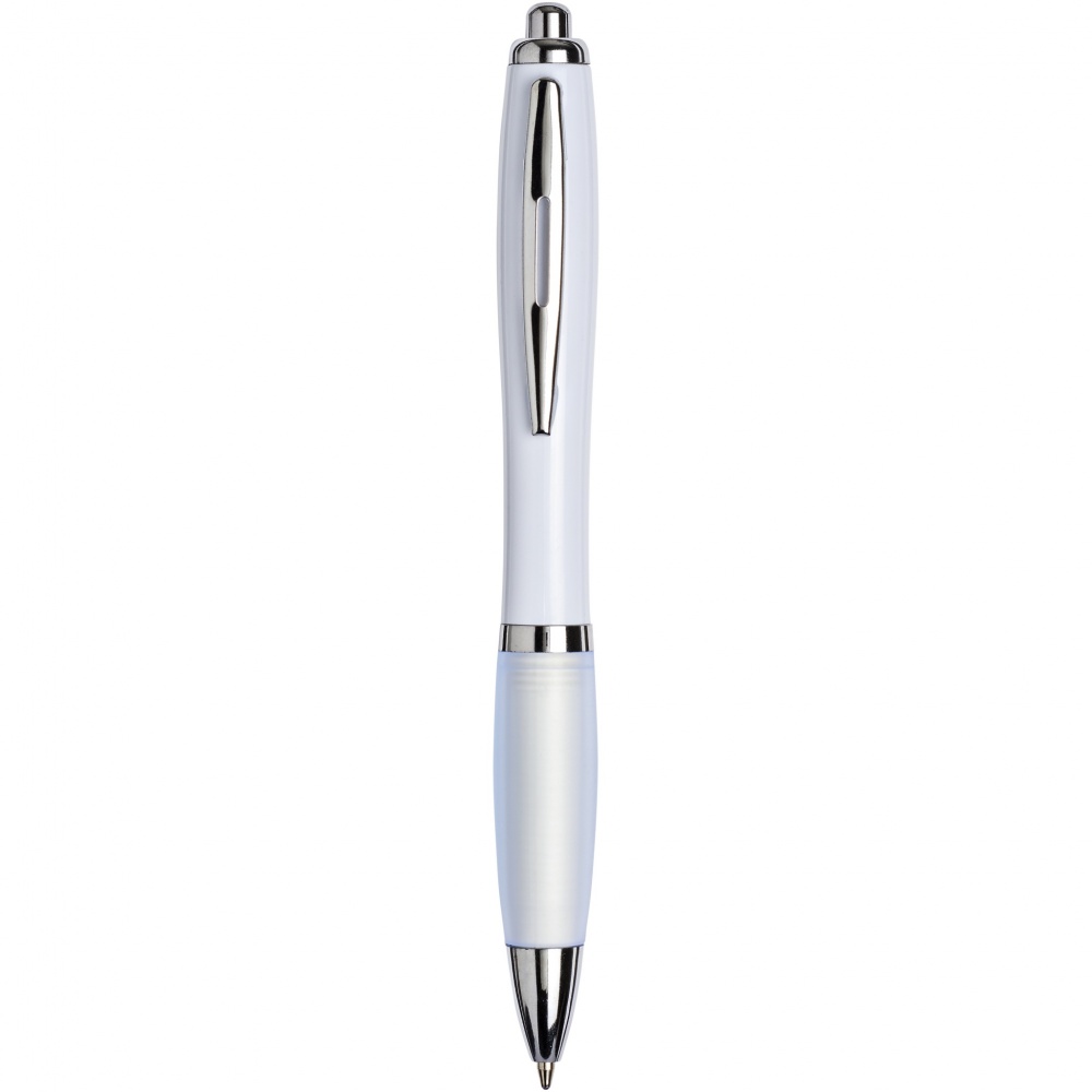 Logo trade promotional merchandise photo of: Nash ballpoint pen with coloured barrel and grip