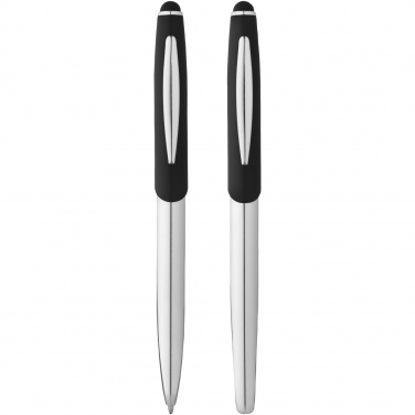 Logotrade corporate gift image of: Geneva stylus ballpoint pen and rollerball pen set