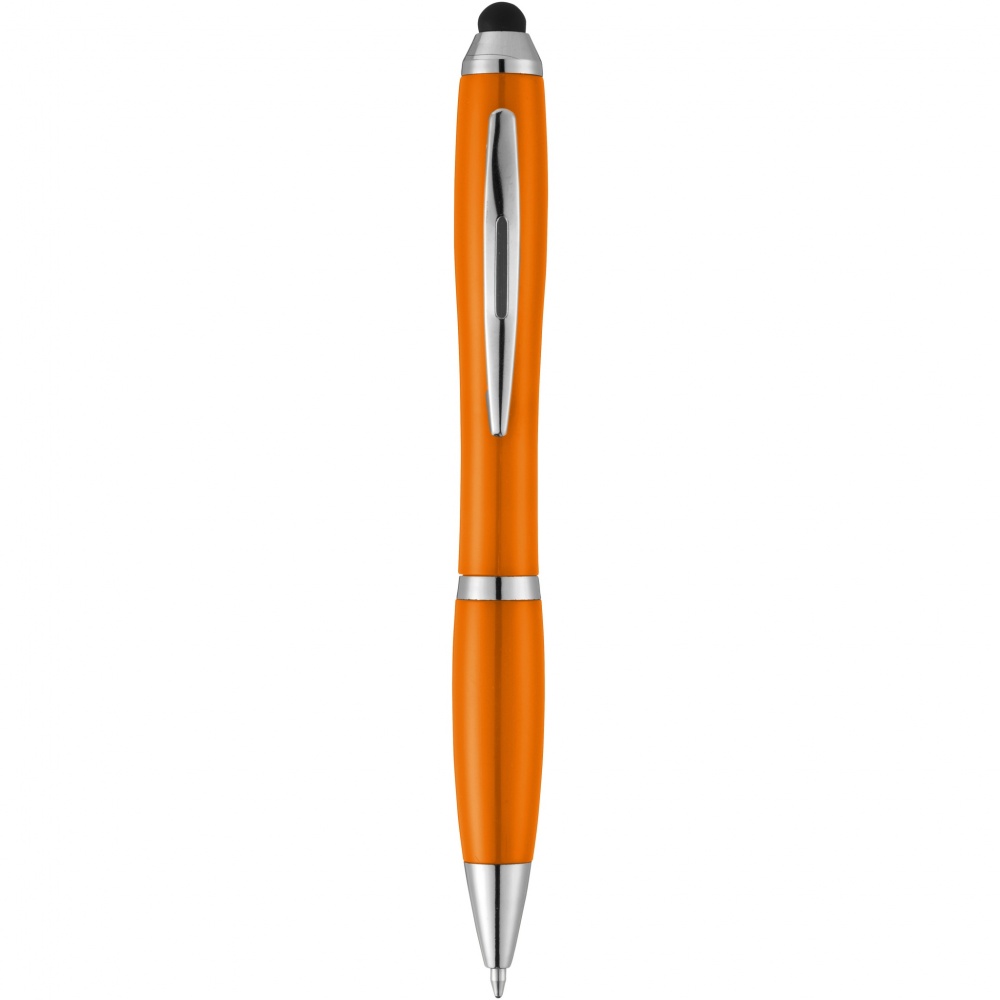 Logo trade promotional products picture of: Nash stylus ballpoint pen with coloured grip