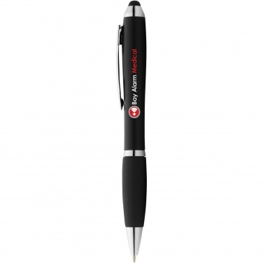 Logotrade promotional merchandise image of: Nash coloured stylus ballpoint pen with black grip