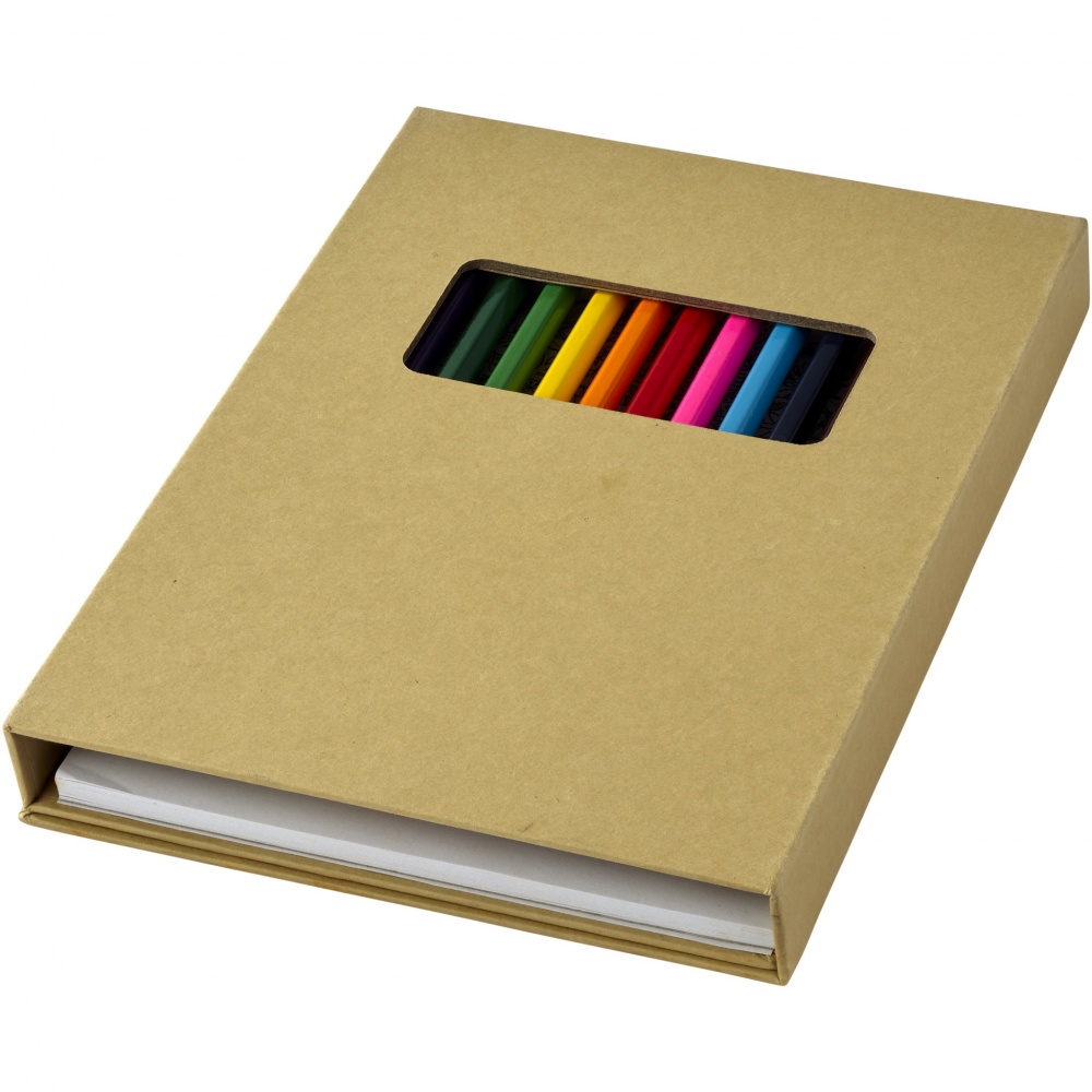 Logotrade promotional item picture of: Pablo colouring set with drawing paper