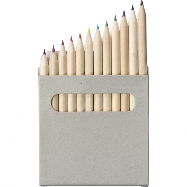 Logotrade promotional product image of: Tallin 12-piece coloured pencil set