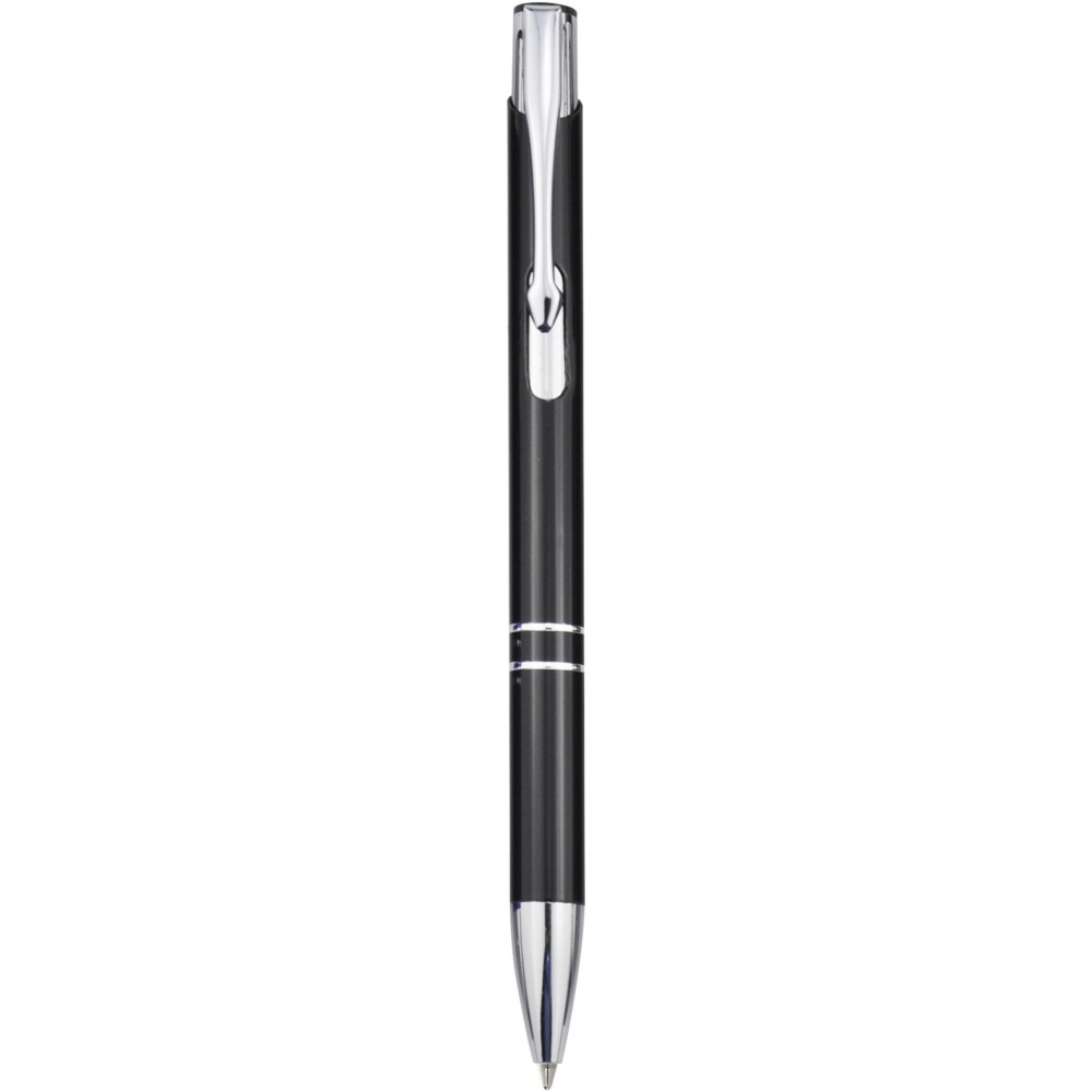 Logo trade advertising products image of: Moneta aluminium click ballpoint pen (blue ink)