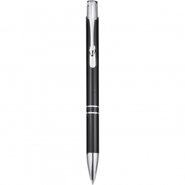 Logo trade promotional gifts image of: Moneta aluminium click ballpoint pen (blue ink)