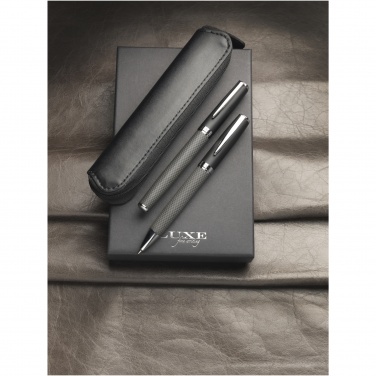 Logotrade promotional items photo of: Carbon duo pen gift set with pouch