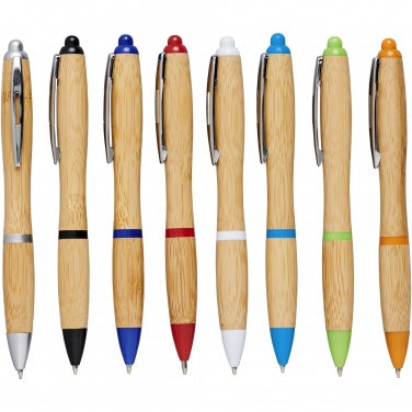 Logo trade corporate gift photo of: Nash bamboo ballpoint pen