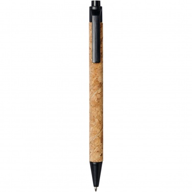 Logo trade promotional gifts image of: Midar cork and wheat straw ballpoint pen