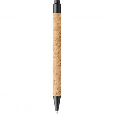 Logo trade corporate gifts image of: Midar cork and wheat straw ballpoint pen
