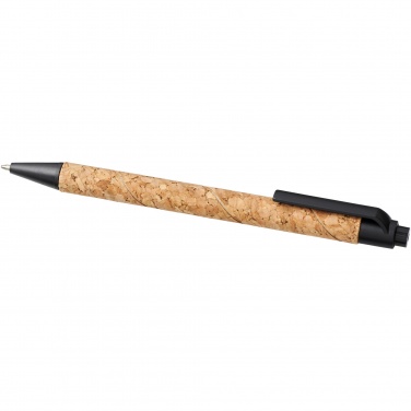 Logo trade promotional products image of: Midar cork and wheat straw ballpoint pen