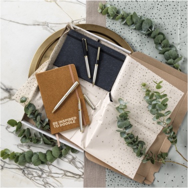 Logo trade promotional products picture of: Atlana leather pieces notebook