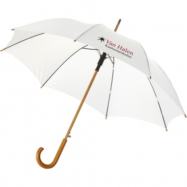 Logo trade promotional product photo of: Kyle 23" auto open umbrella wooden shaft and handle