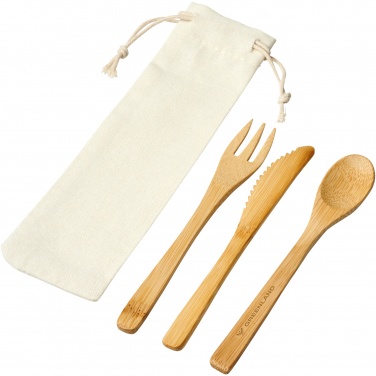 Logo trade promotional merchandise photo of: Celuk bamboo cutlery set