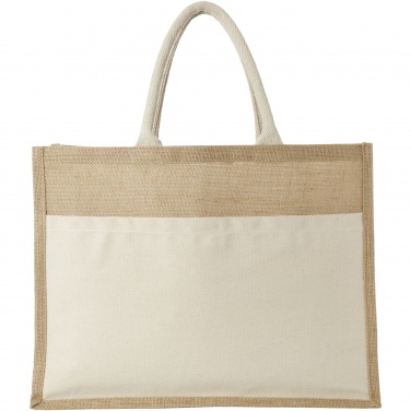 Logo trade promotional product photo of: Mumbay cotton pocket jute tote bag 18L
