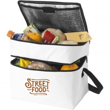 Logo trade advertising products picture of: Oslo 2-zippered compartments cooler bag 13L