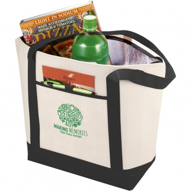 Logo trade promotional giveaways image of: Lighthouse non-woven cooler tote 21L