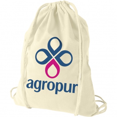 Logotrade promotional giveaways photo of: Oregon 100 g/m² cotton drawstring bag 5L