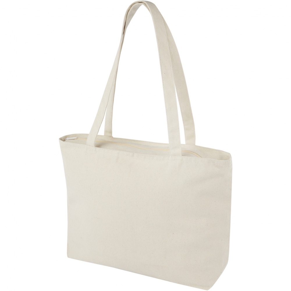 Logotrade promotional merchandise photo of: Ningbo 320 g/m² zippered cotton tote bag 15L