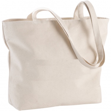 Logotrade promotional merchandise picture of: Ningbo 320 g/m² zippered cotton tote bag 15L