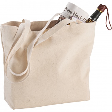 Logotrade business gifts photo of: Ningbo 320 g/m² zippered cotton tote bag 15L