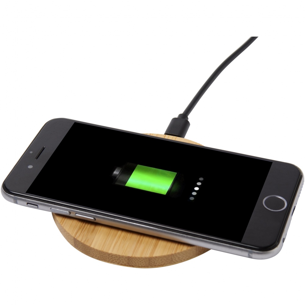 Logotrade advertising products photo of: Essence 5W bamboo wireless charging pad
