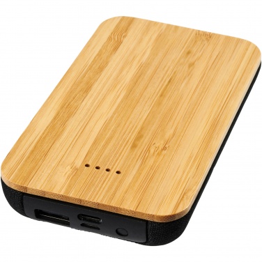 Logotrade promotional merchandise image of: Future 6000 mAh bamboo/fabric wireless power bank
