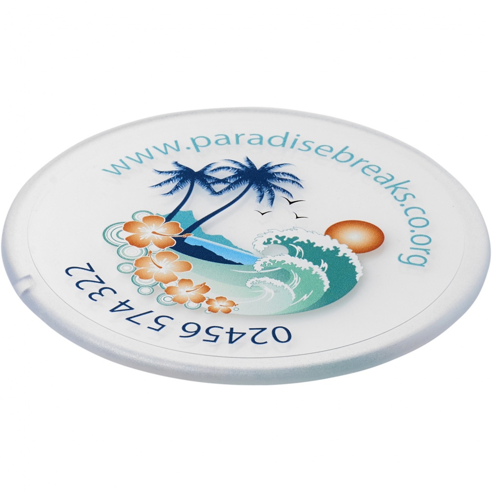 Logotrade promotional merchandise picture of: Renzo round plastic coaster