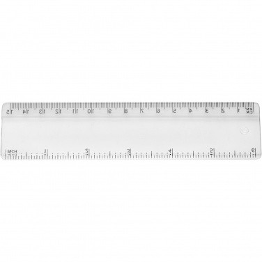 Logotrade promotional gift image of: Renzo 15 cm plastic ruler