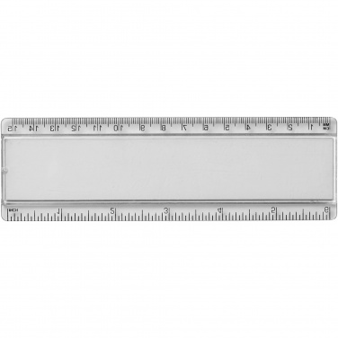 Logo trade corporate gifts picture of: Ellison 15 cm plastic insert ruler