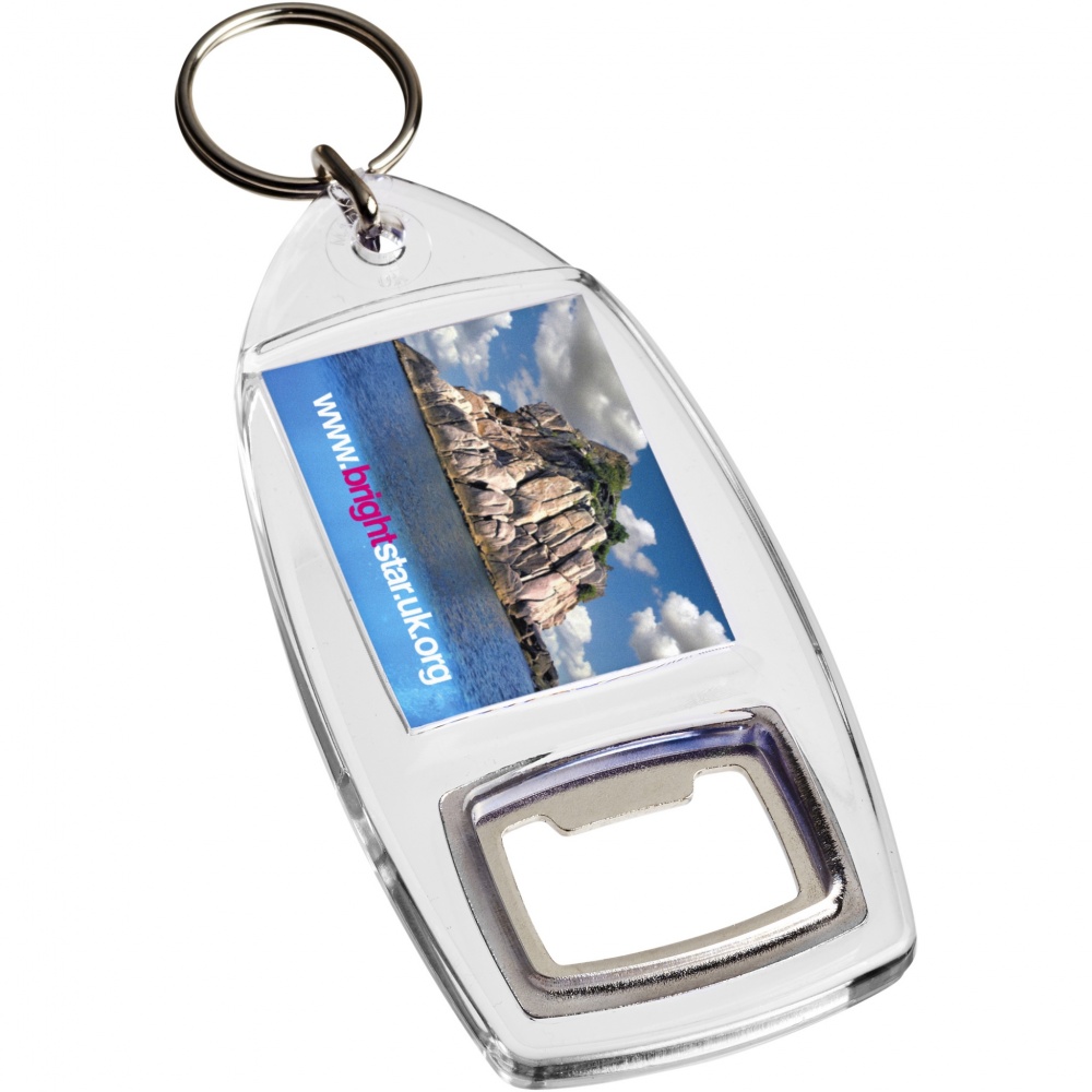 Logo trade promotional gifts image of: Jibe R1 bottle opener keychain