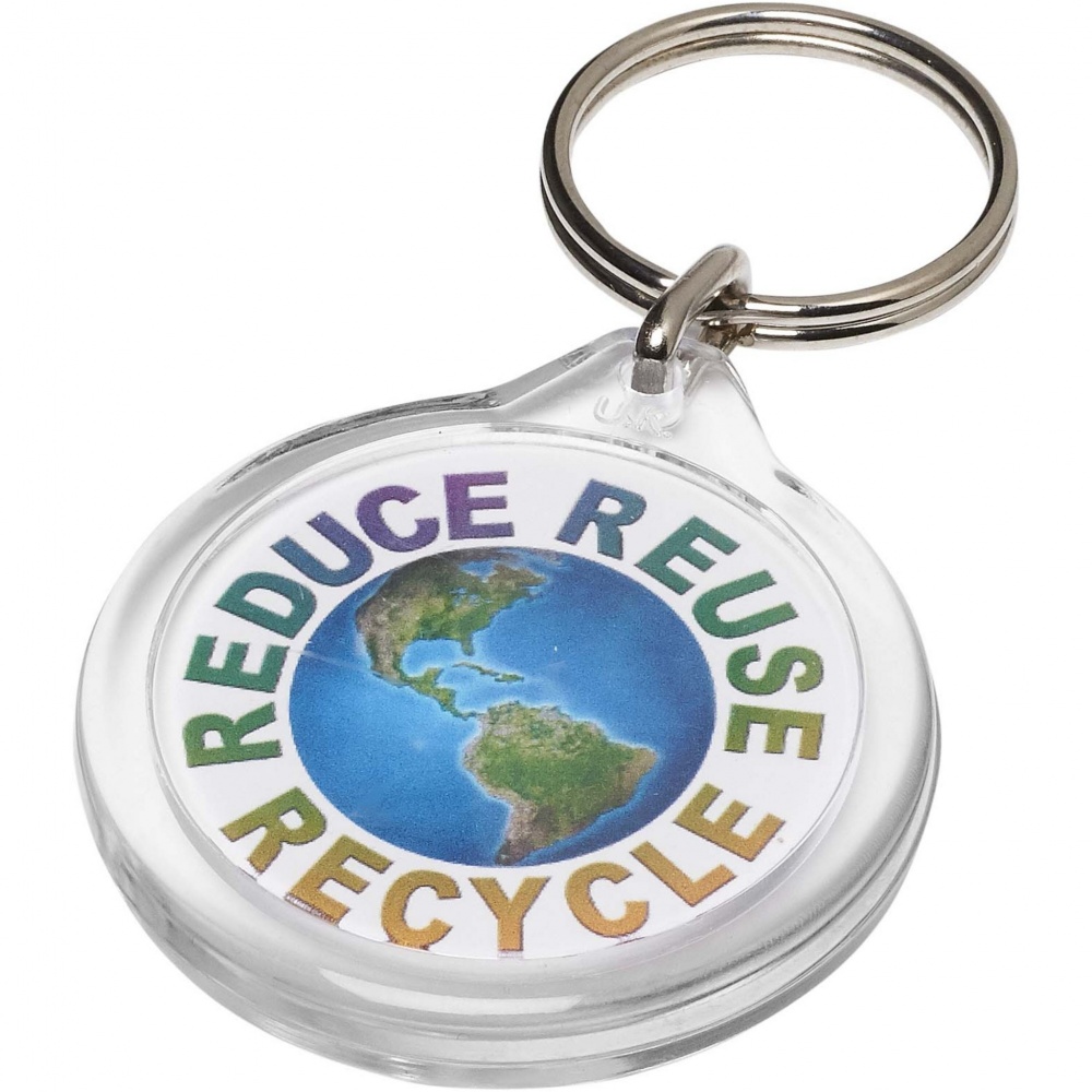 Logotrade promotional product picture of: Orb I7 round keychain