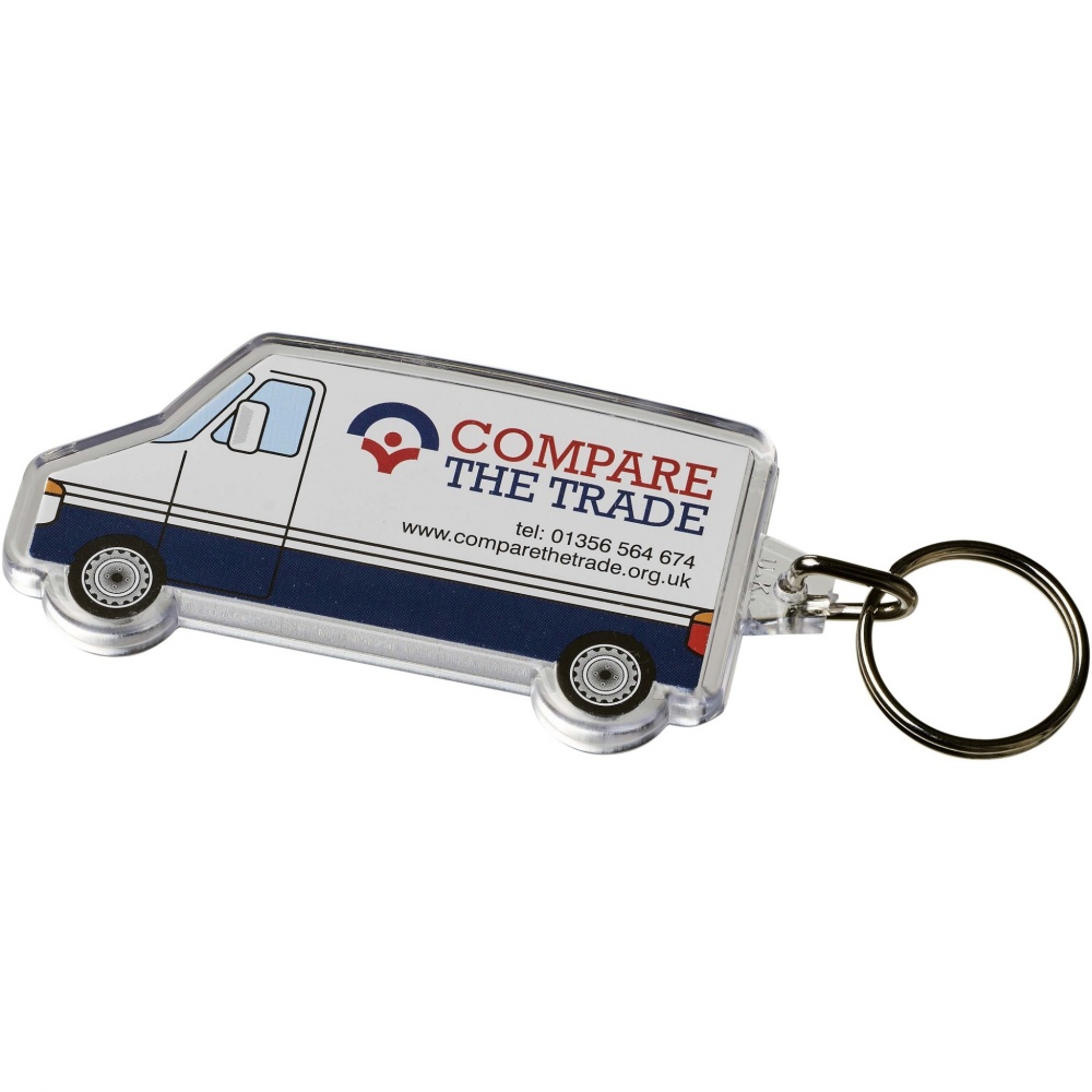 Logo trade corporate gift photo of: Combo van-shaped keychain