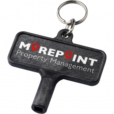 Logotrade promotional item picture of: Largo plastic radiator key with keychain
