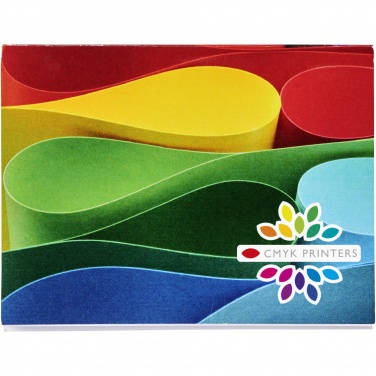 Logo trade business gifts image of: Sticky-Mate® A7 soft cover sticky notes 100x75mm