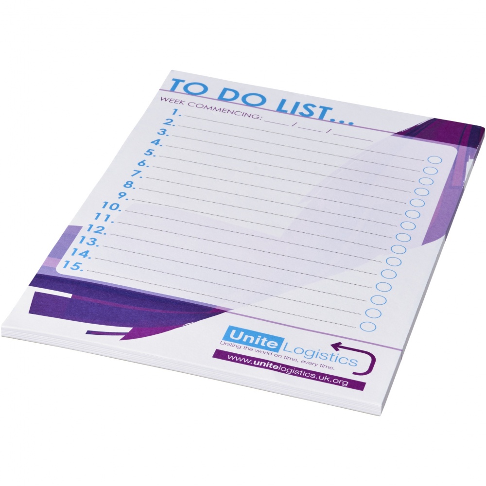 Logo trade promotional products image of: Desk-Mate® A5 notepad