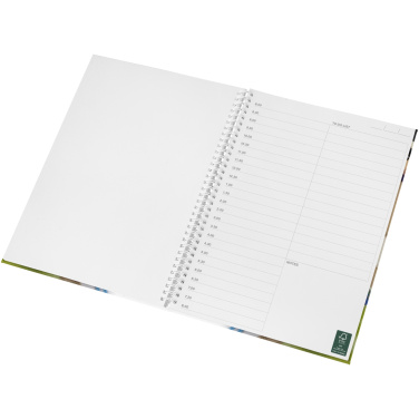 Logo trade corporate gifts image of: Wire-o A4 notebook hard cover