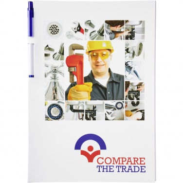 Logo trade promotional merchandise picture of: Essential conference pack A4 notepad and pen