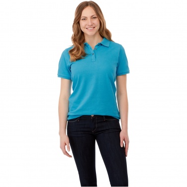 Logo trade promotional giveaways picture of: Beryl short sleeve women's organic recycled polo