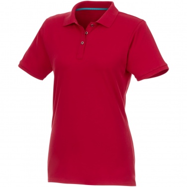 Logo trade promotional merchandise photo of: Beryl short sleeve women's organic recycled polo