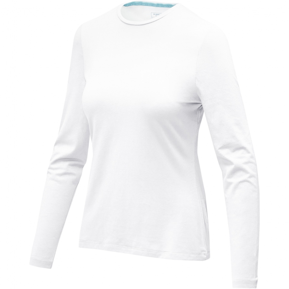 Logo trade promotional product photo of: Ponoka long sleeve women's organic t-shirt