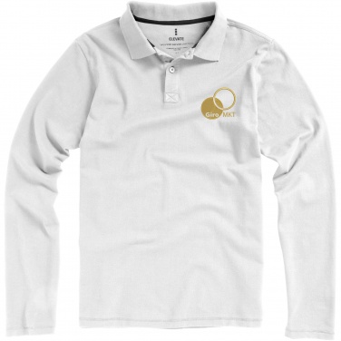 Logo trade promotional gift photo of: Oakville long sleeve men's polo