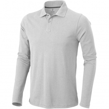 Logo trade promotional gifts image of: Oakville long sleeve men's polo