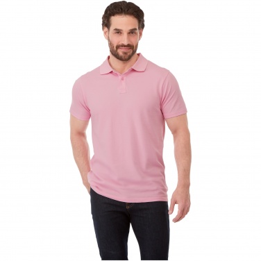 Logo trade advertising products image of: Helios short sleeve men's polo