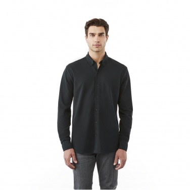 Logo trade promotional items picture of: Bigelow long sleeve men's pique shirt
