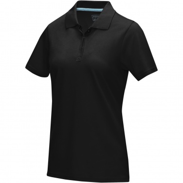 Logo trade promotional gift photo of: Graphite short sleeve women’s organic polo